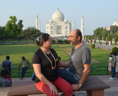 Nadia e Luca al Taj Mahal