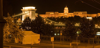 Ponte delle catene di notte, Budapest