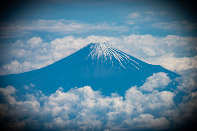 Il Monte Fuji dall'aereo